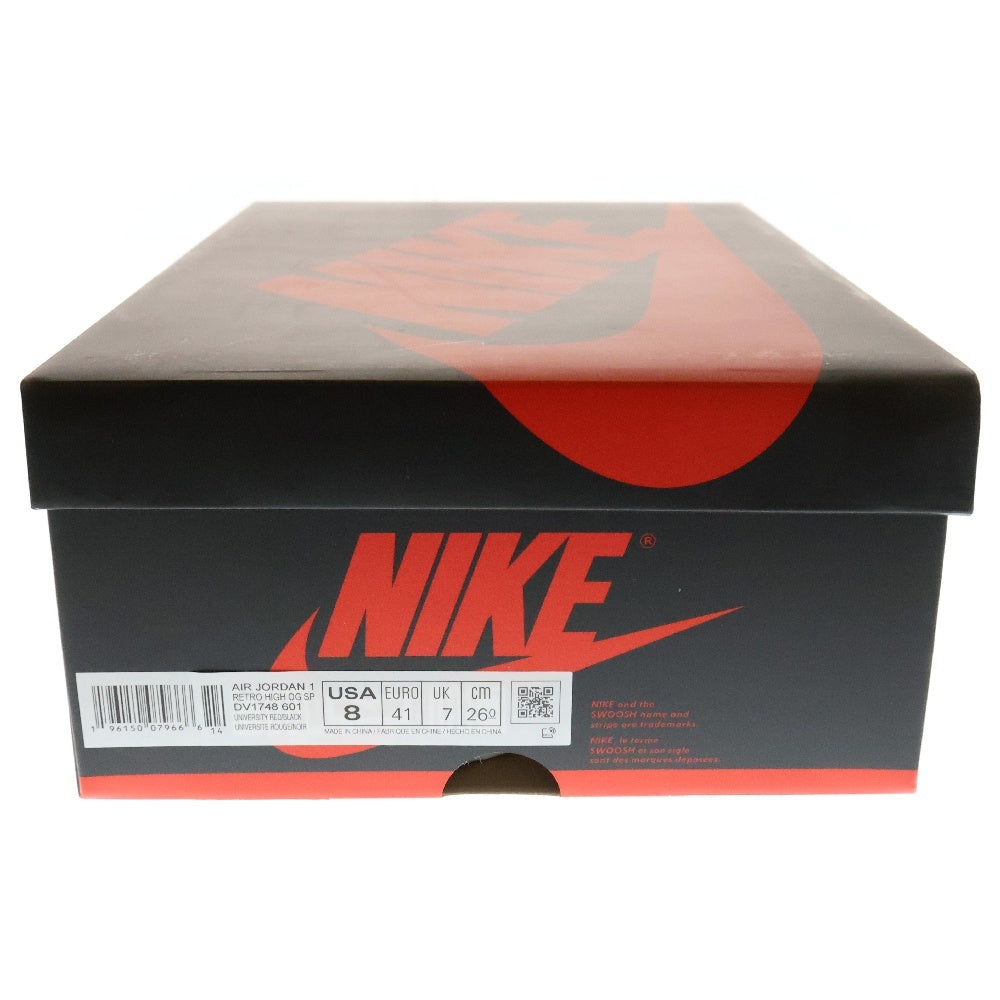 NIKE(ナイキ) AIR JORDAN 1 HIGH OG SP Next Chapter DV1748-601 エアジョーダン1 ハイ OG SP ネクストチャプター ハイカットスニーカー ホワイト/レッド US8/26cm