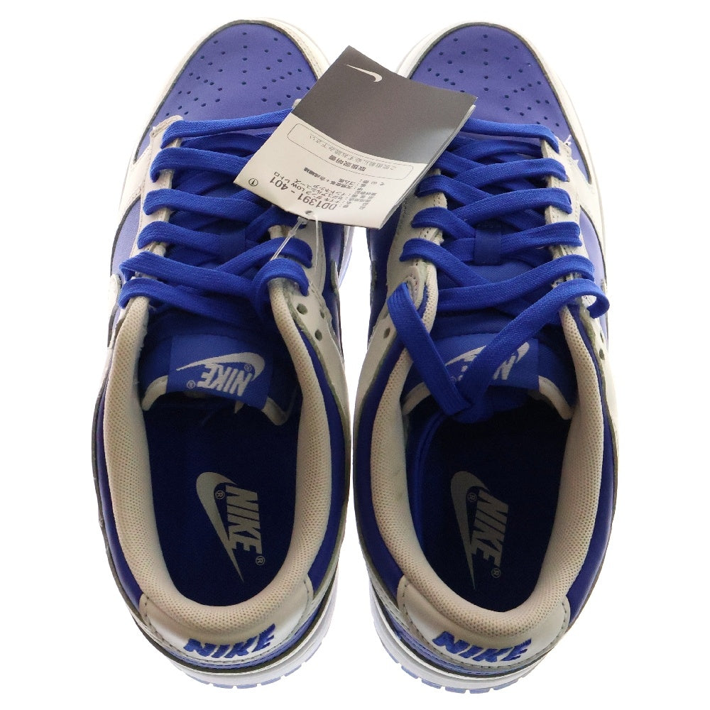 NIKE(ナイキ) DUNK LOW RETRO RACER BLUE DD1391-401 ダンク レトロ レーサーブルー ローカットスニーカー ホワイト/ブルー US8/26.0cm