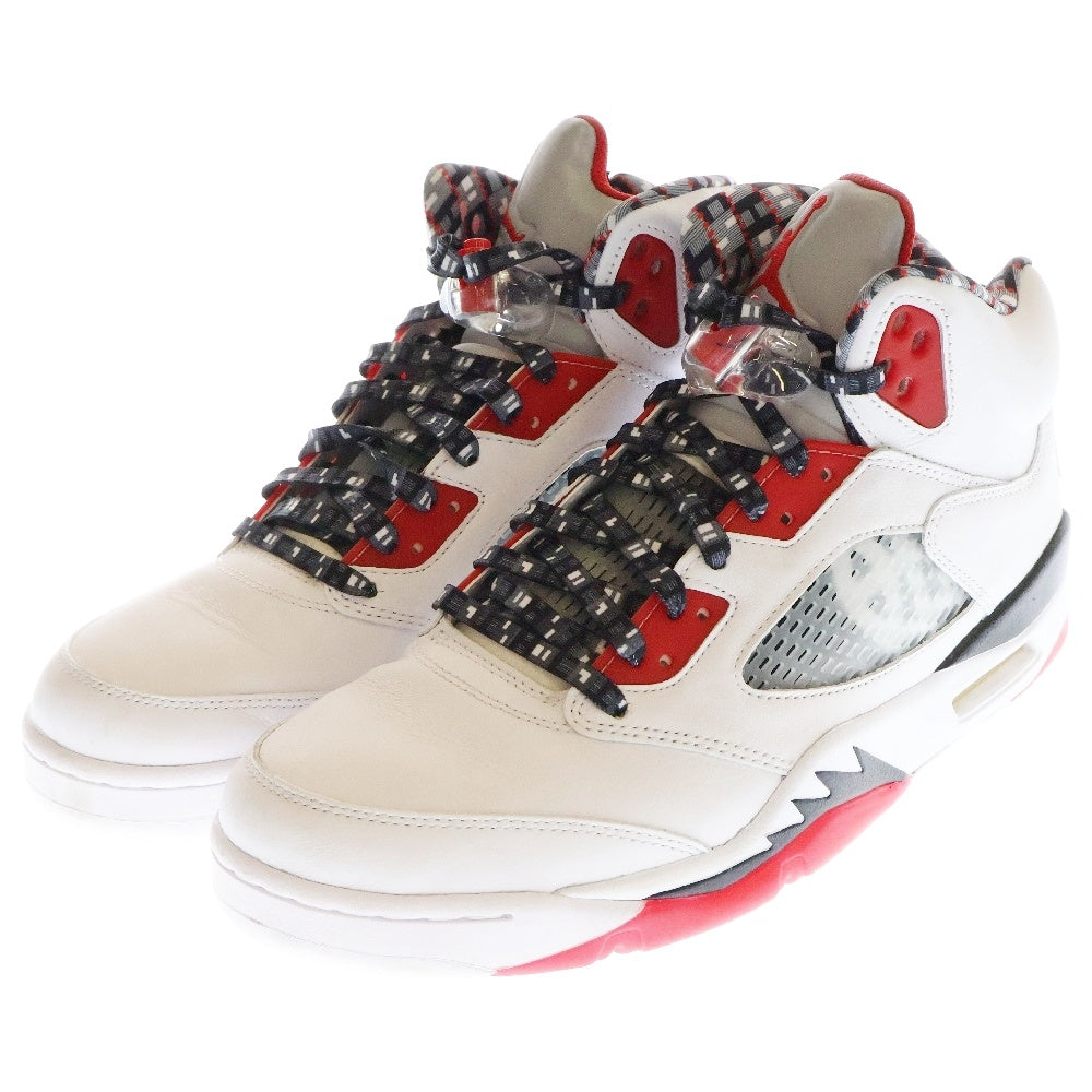 NIKE(ナイキ) AIR JORDAN 5 QUAI54 エアジョーダン5 クアイ54 ハイカットスニーカー DJ7903-106 US10.5/28.5cm ホワイト/レッド