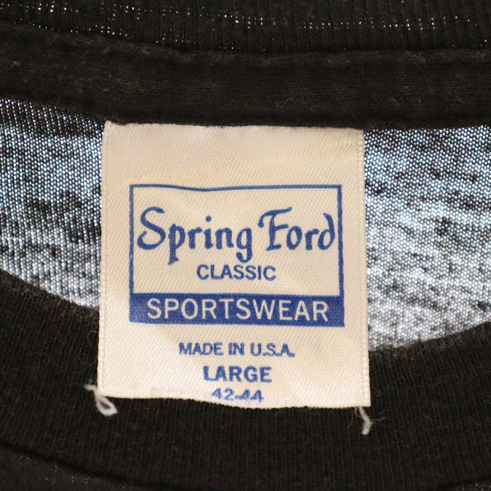 VINTAGE(ヴィンテージ) 80s BON JOVI Were Back Kickin Ass ボンジョビ バックプリント半袖Tシャツ 半袖カットソー ブラック