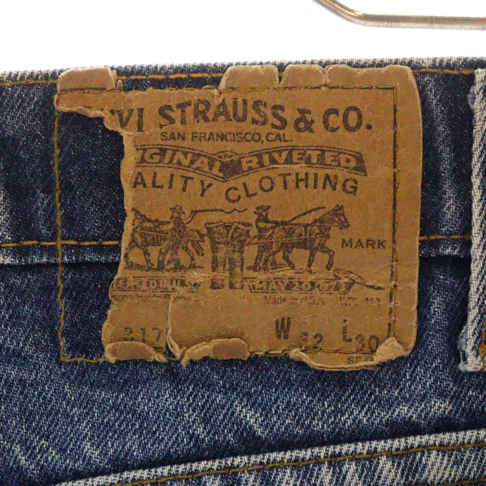 Levi's(リーバイス) 80s 317 オレンジタブ USA製 刻印525 デニムパンツ インディゴ
