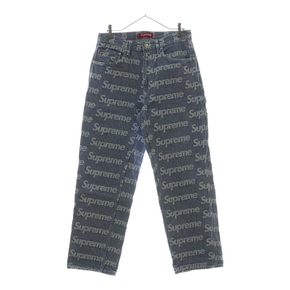 SUPREME(シュプリーム) 24SS Denim Painter Pant Stripe デニムペインターパンツ ストライプパンツ ホワイト/インディゴ
