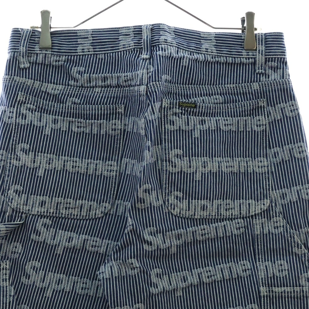 SUPREME(シュプリーム) 24SS Denim Painter Pant Stripe デニムペインターパンツ ストライプパンツ ホワイト/インディゴ