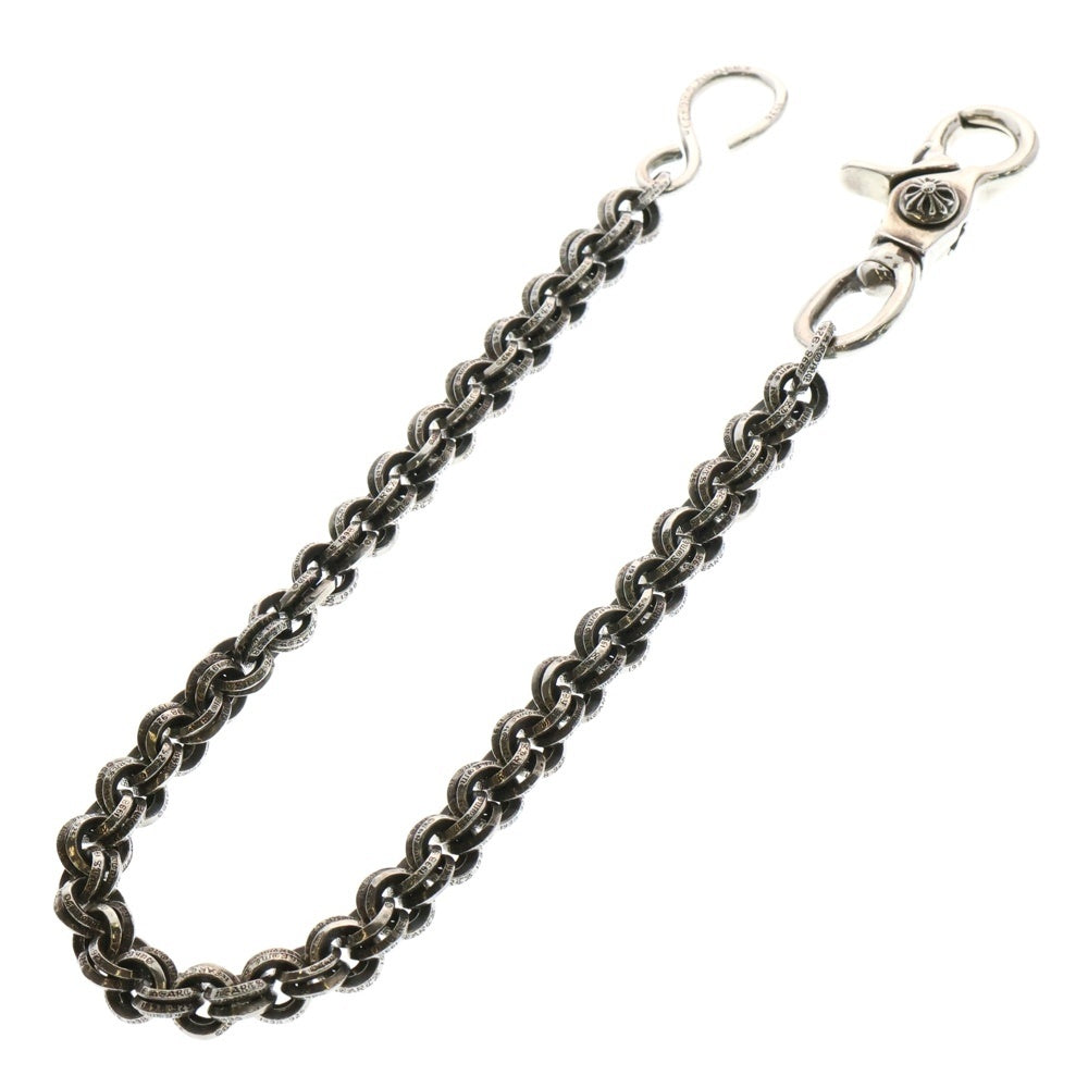 CHROME HEARTS(クロムハーツ) DBL BRING SHORT-S 1クリップ ショートダブルBリング ウォレットチェーン シルバー