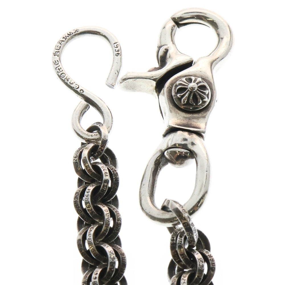 CHROME HEARTS(クロムハーツ) DBL BRING SHORT-S 1クリップ ショートダブルBリング ウォレットチェーン シルバー