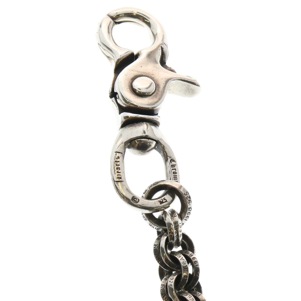 CHROME HEARTS(クロムハーツ) DBL BRING SHORT-S 1クリップ ショートダブルBリング ウォレットチェーン シルバー