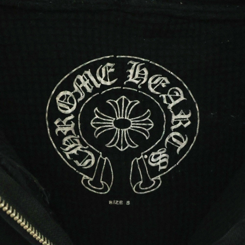 CHROME HEARTS(クロムハーツ) FOTI MAHALIA OLD オールド 裏地サーマル フォティ マハリア プリント ダガージップ ジップアップパーカー ブラック
