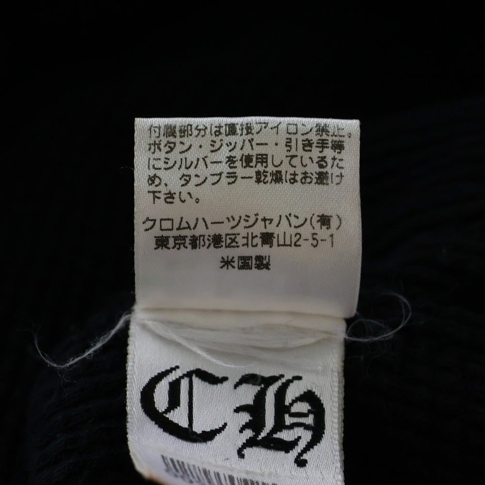 CHROME HEARTS(クロムハーツ) FOTI MAHALIA OLD オールド 裏地サーマル フォティ マハリア プリント ダガージップ ジップアップパーカー ブラック