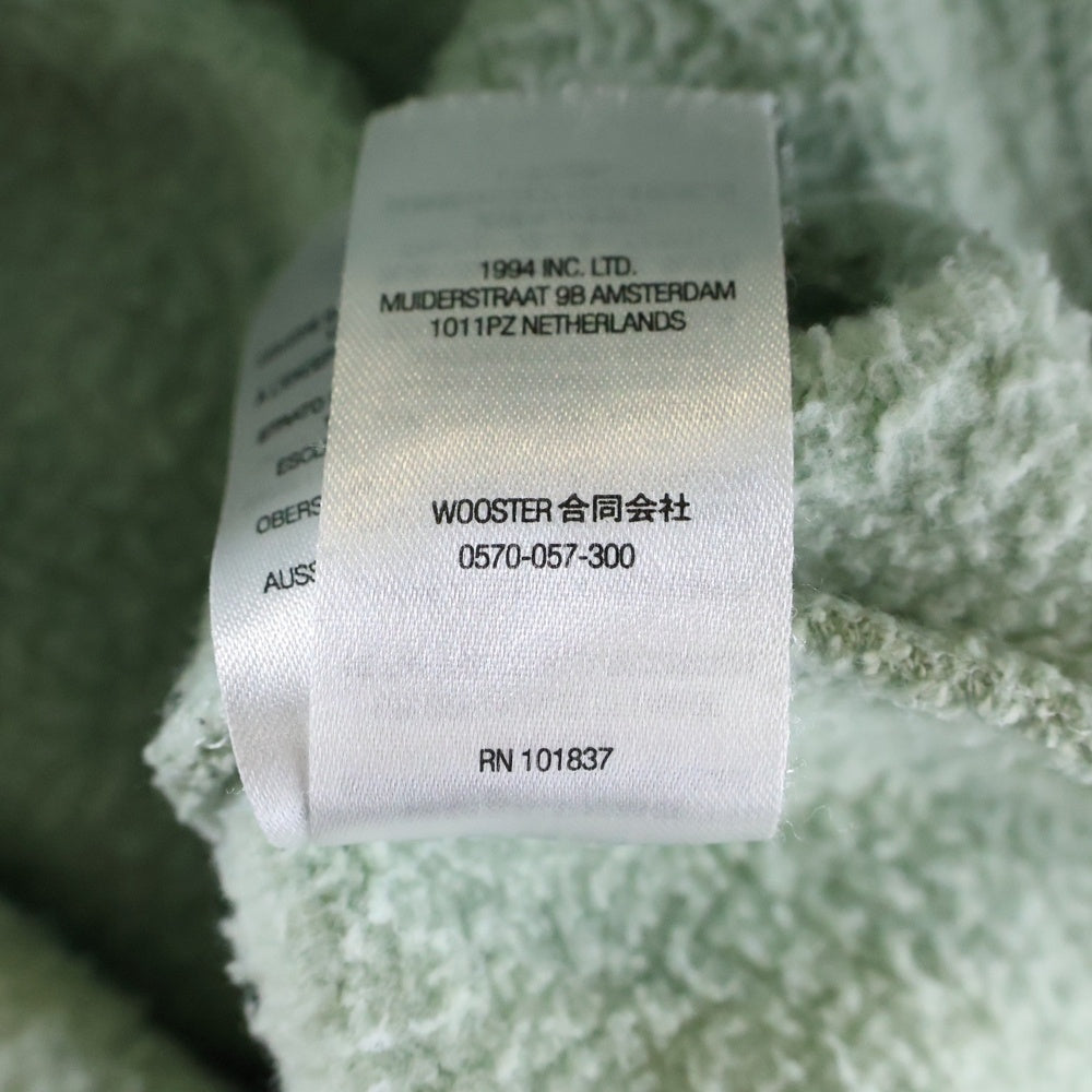 SUPREME(シュプリーム) 22AW Satin Applique Hooded Sweatshirt Mint サテンアップリケ バックロゴプルオーバーパーカー ミントグリーン