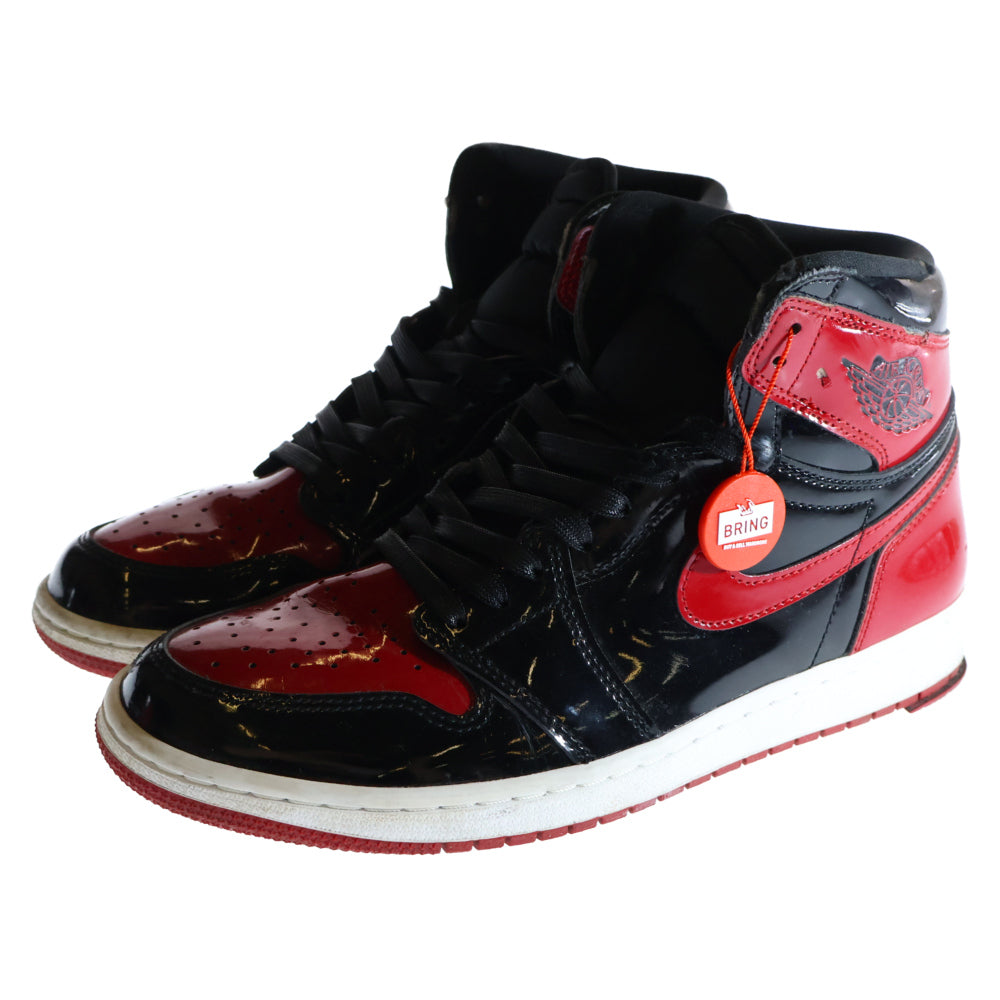 NIKE(ナイキ) AIR JORDAN 1 RETRO HIGH OG BRED PATENT エア