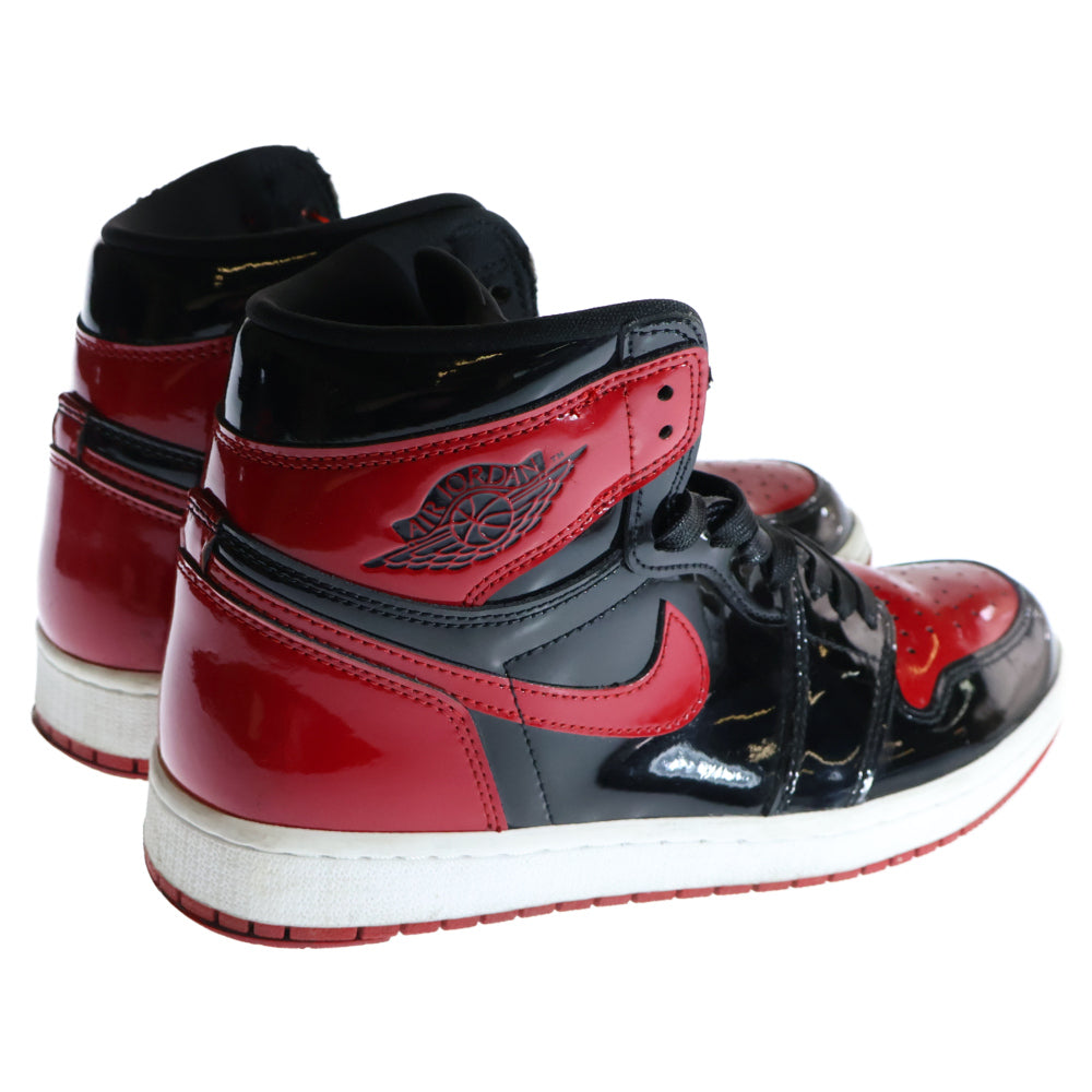 NIKE(ナイキ) AIR JORDAN 1 RETRO HIGH OG BRED PATENT エア