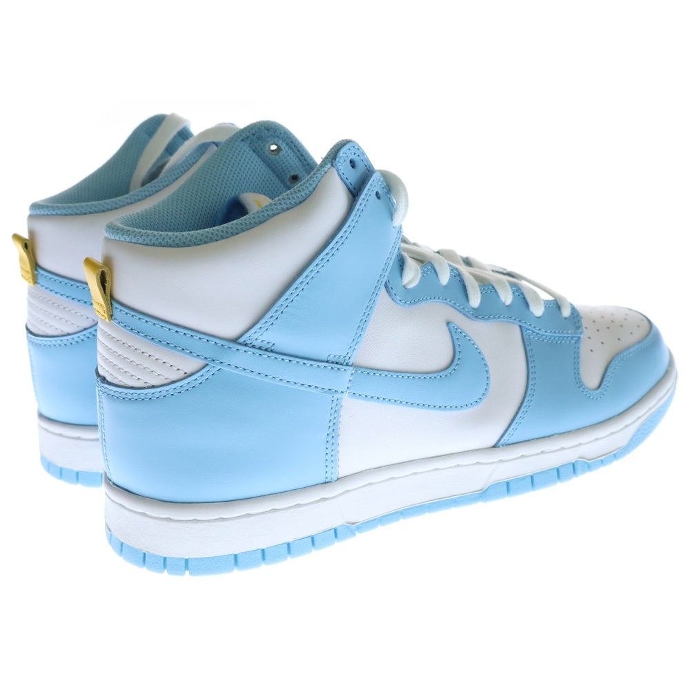 NIKE(ナイキ) DUNK HIGH BLUE CHILL ダンクハイ ブルーチル ハイカットスニーカー DD1399-401 US10.5/28.5cm ホワイト/ブルー