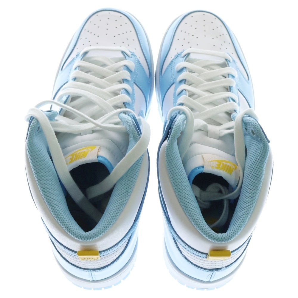 NIKE(ナイキ) DUNK HIGH BLUE CHILL ダンクハイ ブルーチル ハイカットスニーカー DD1399-401 US10.5/28.5cm ホワイト/ブルー