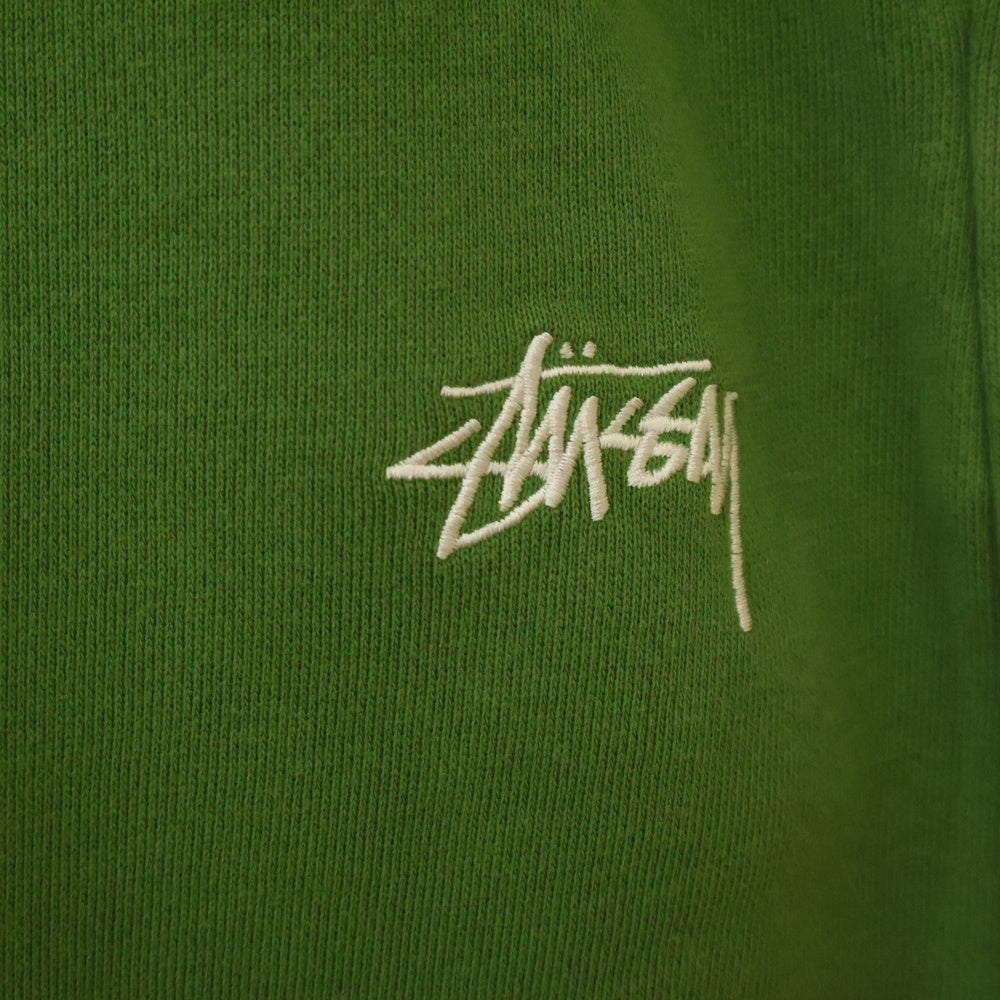 STUSSY(ステューシー) 21SS スウェットパンツ フロントロゴ刺繍入りパンツ グリーン