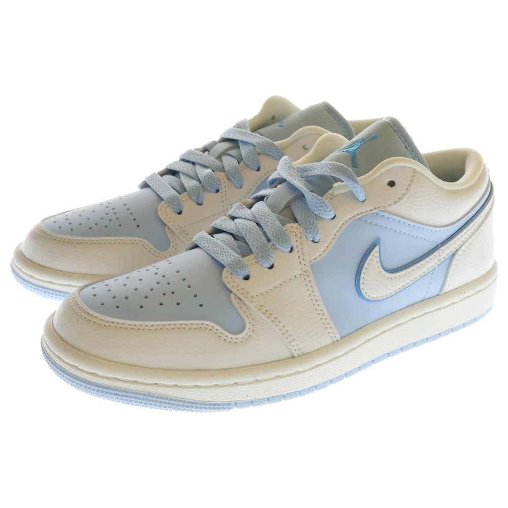NIKE(ナイキ) WMNS AIR JORDAN 1 LOW REVERCE ICE BLUE ウィメンズ エアジョーダン1 ロー バースアイスブルー ローカットスニーカー ホワイト/ブルー US6.5/23.5cm DV1299-104 レディース