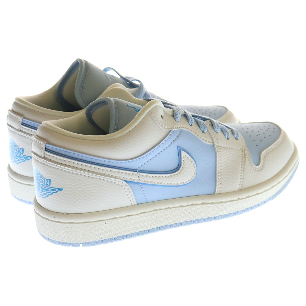 NIKE(ナイキ) WMNS AIR JORDAN 1 LOW REVERCE ICE BLUE ウィメンズ エアジョーダン1 ロー バースアイスブルー ローカットスニーカー ホワイト/ブルー US6.5/23.5cm DV1299-104 レディース