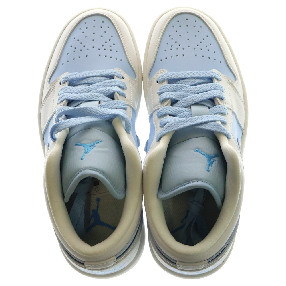 NIKE(ナイキ) WMNS AIR JORDAN 1 LOW REVERCE ICE BLUE ウィメンズ エアジョーダン1 ロー バースアイスブルー ローカットスニーカー ホワイト/ブルー US6.5/23.5cm DV1299-104 レディース