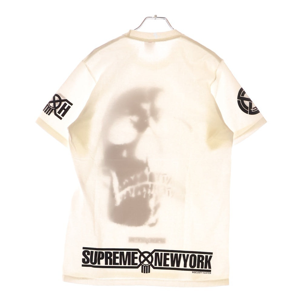 SUPREME(シュプリーム) 23AW Bounty Hunter Skulls Tee バウンティハンター スカルプリント コットン クルーネック半袖Tシャツカットソー ホワイト