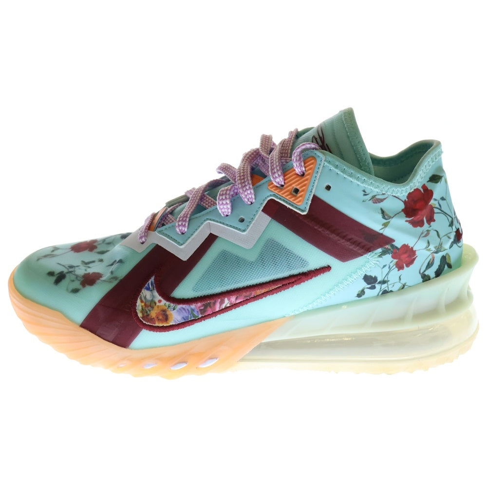 NIKE(ナイキ) LEBRON 18 LOW FLORAL CV7562-400 レブロン 18 フローラル ローカットスニーカー US9/27.0cm ブルー