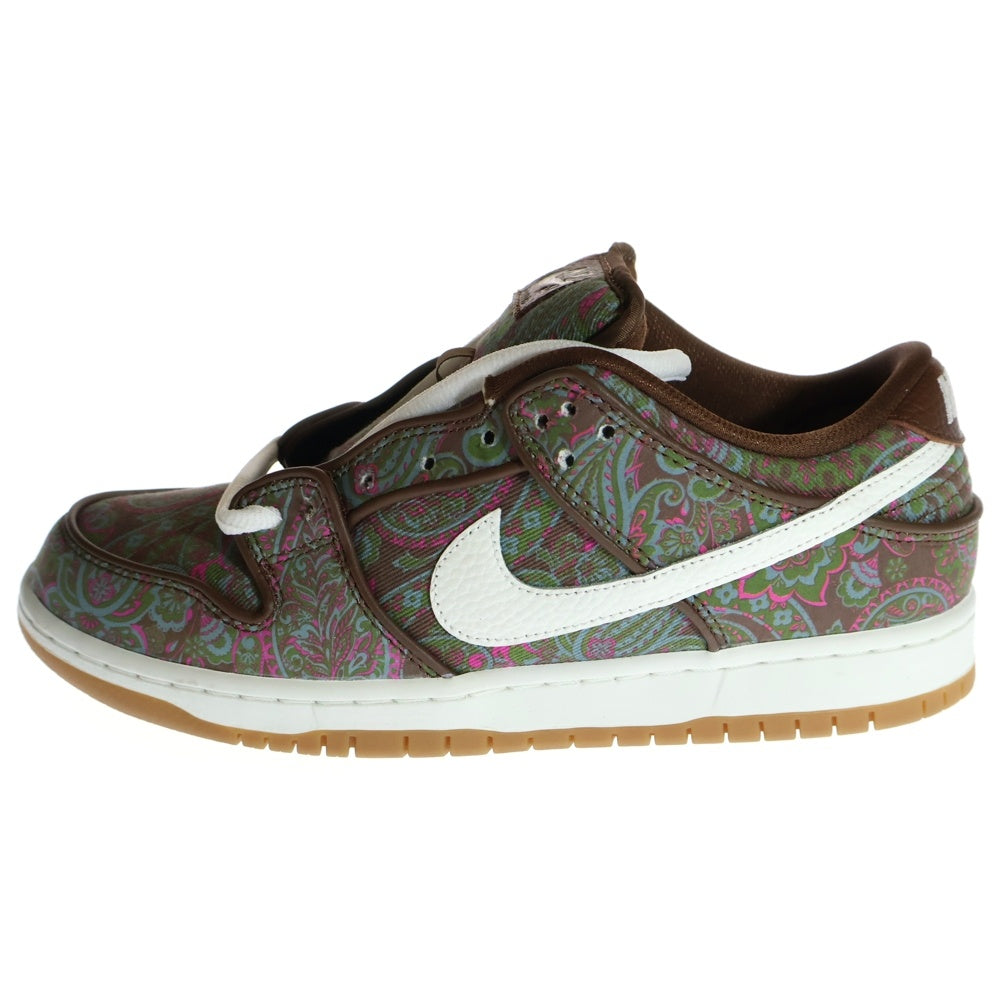 NIKE SB(ナイキエスビー) DUNK LOW PRM BROWN PAISLEY DH7534-200 ダンク ペイズリー ローカットスニーカー US9/27.0cm ブラウン