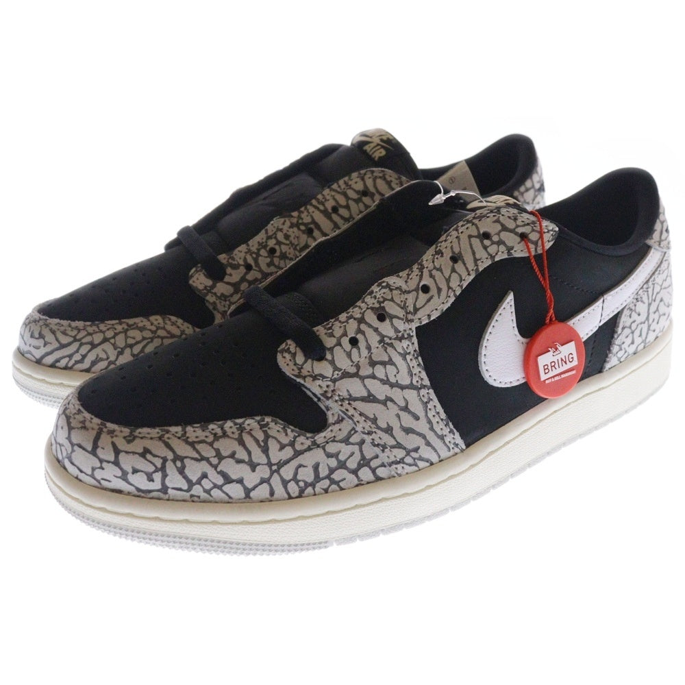 NIKE(ナイキ) AIR JORDAN 1 RETRO LOW OG BLACK CEMENT CZ0790-001 エアジョーダン1 ブラックセメント ローカットスニーカー US9/27.0cm グレー