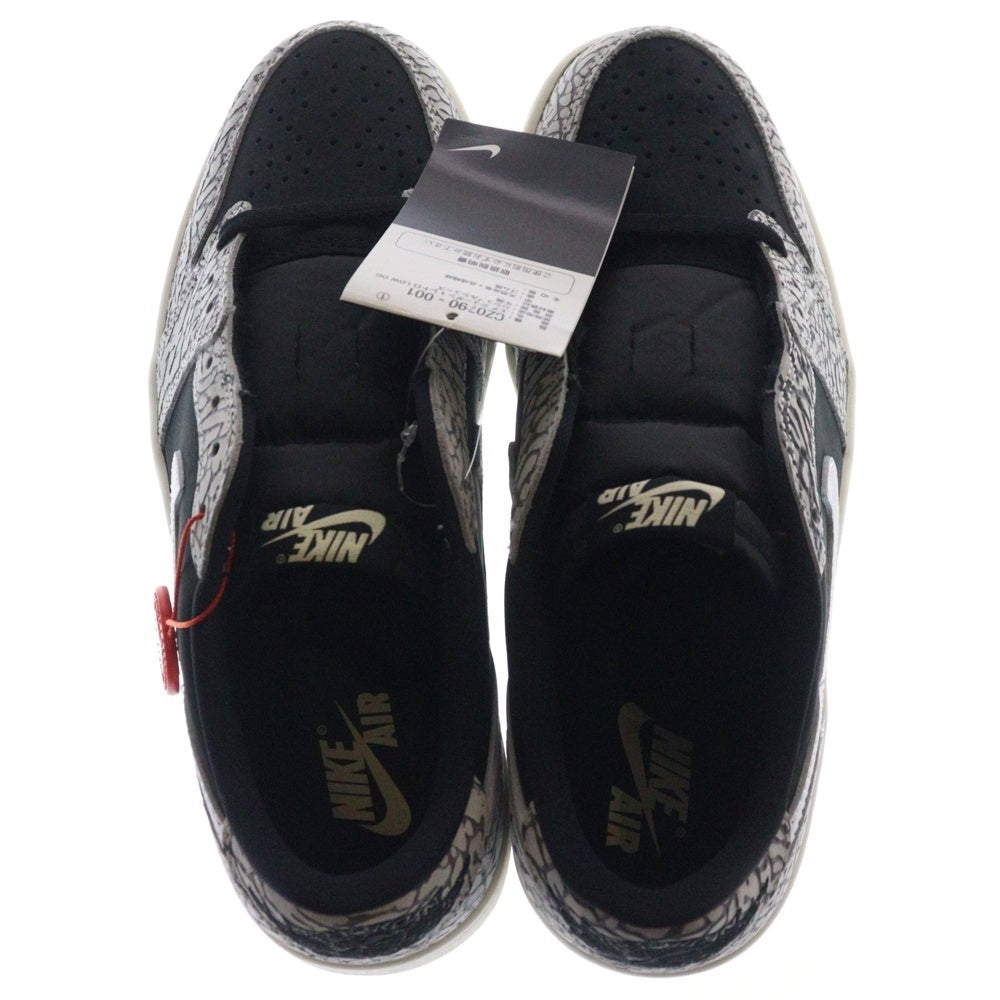 NIKE(ナイキ) AIR JORDAN 1 RETRO LOW OG BLACK CEMENT CZ0790-001 エアジョーダン1 ブラックセメント ローカットスニーカー US9/27.0cm グレー