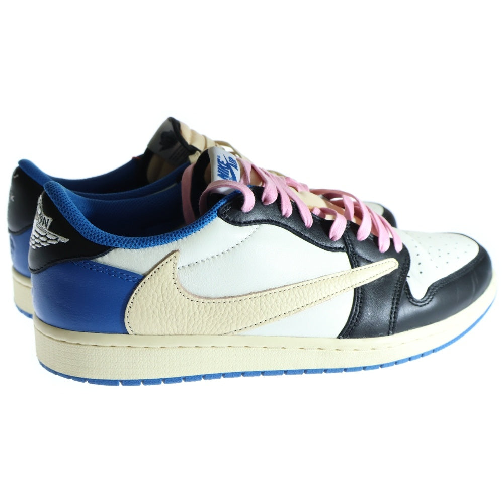NIKE(ナイキ) ×トラヴィススコット フラグメント DESIGN AIR JORDAN 1 LOW OG SP DM7866-140 エアジョーダン1 ローカットスニーカー ブルー/ホワイト US11/29cm