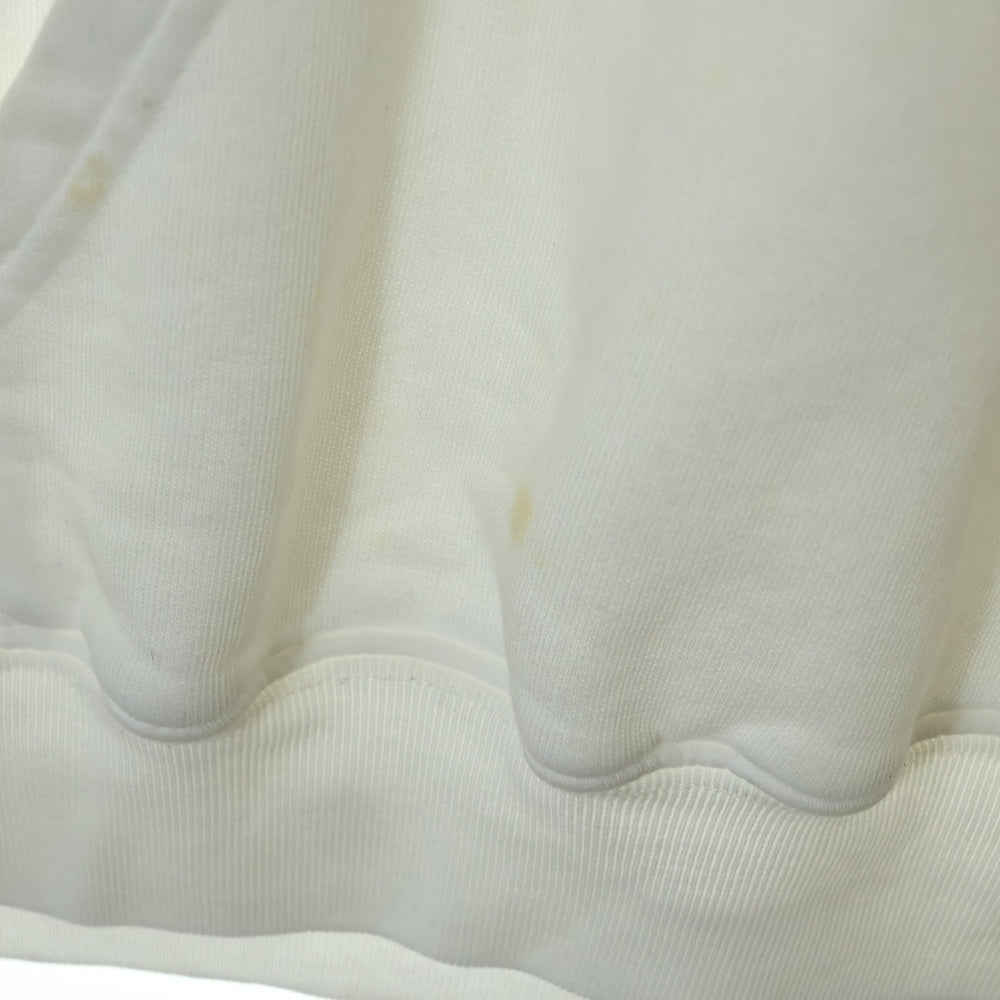 BALENCIAGA(バレンシアガ) BBロゴプリントスウェットプルオーバーパーカー ホワイト 570792 TEV19