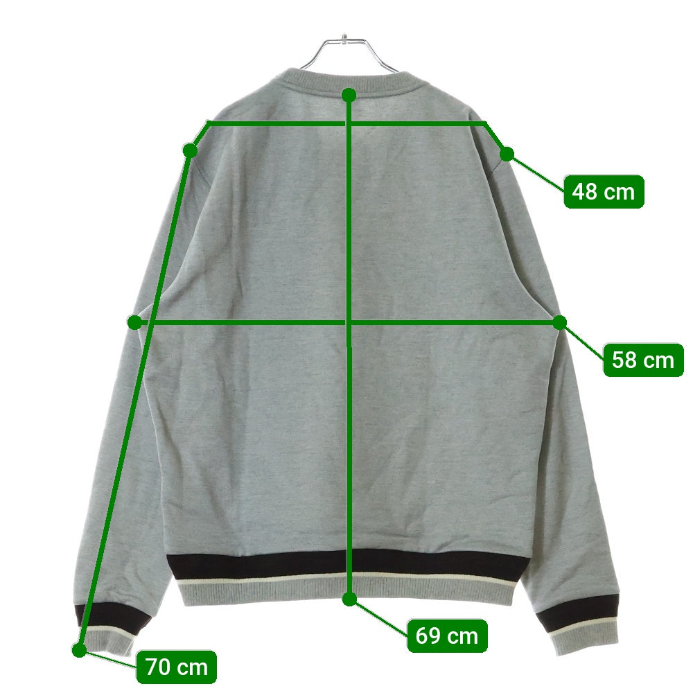 Berluti(ベルルッティ) カレッジロゴクルーネックスウェットトレーナー R25JRL82JBAW グレー