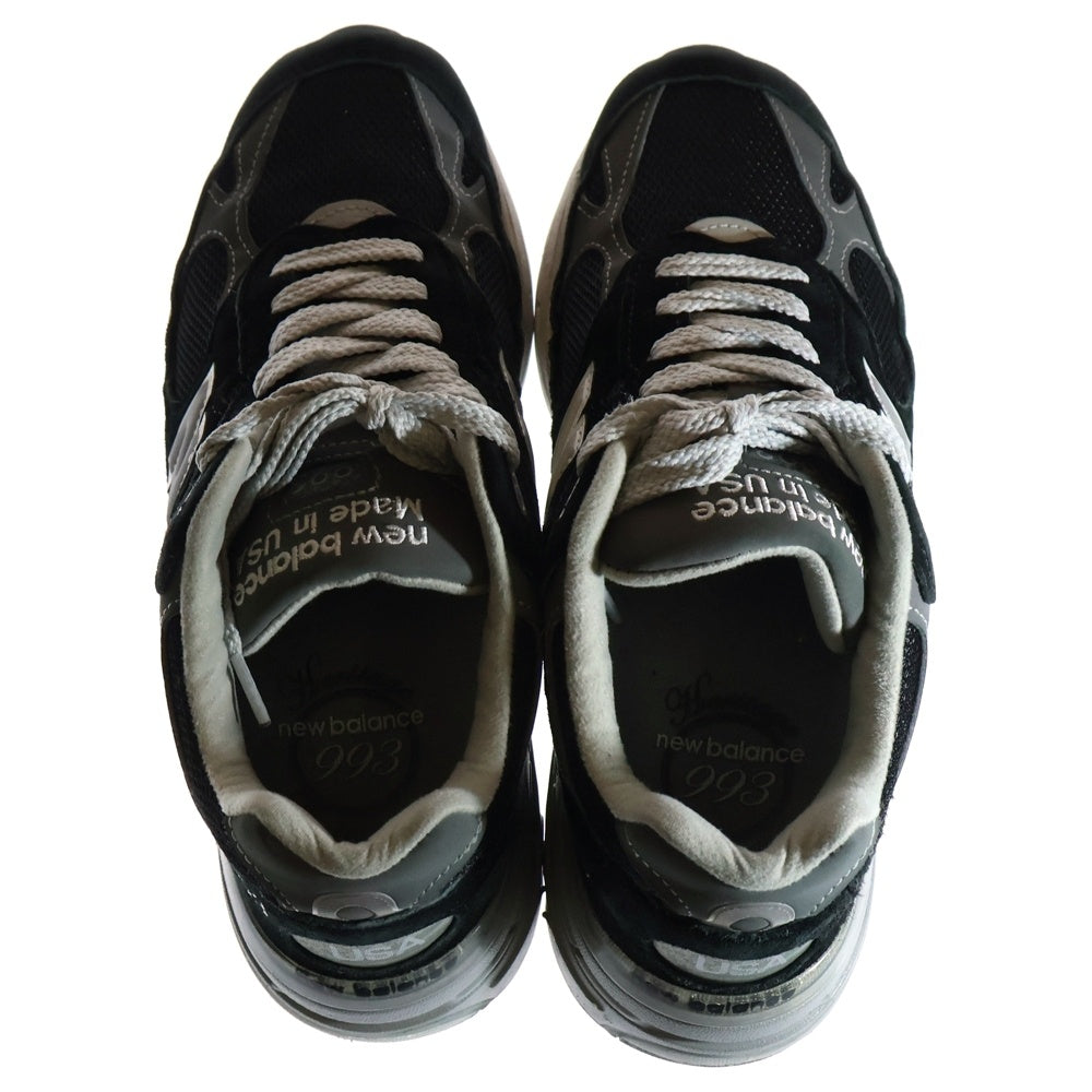 New Balance(ニューバランス) MR993BK スエード ローカットスニーカー US8/26.0cm ブラック