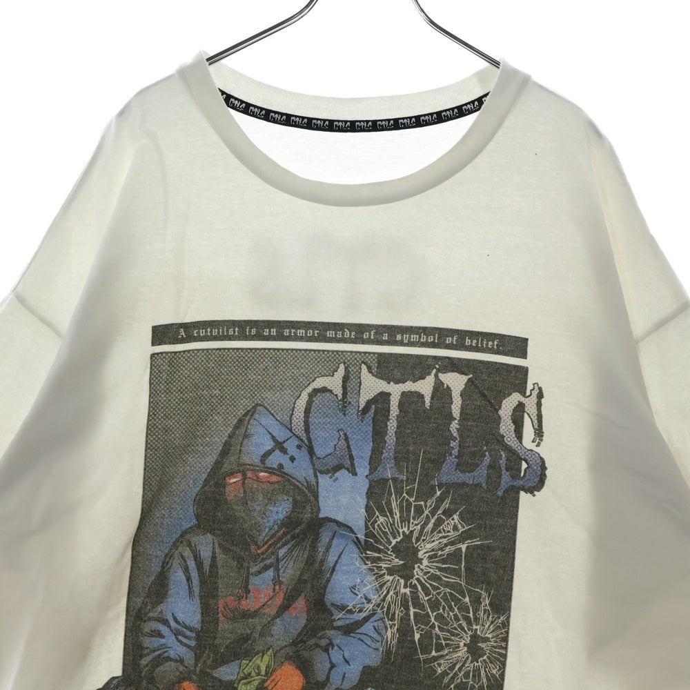 cvtvlist(カタリスト) CTLS Comic Tee 半袖Tシャツ コミックプリント ホワイト