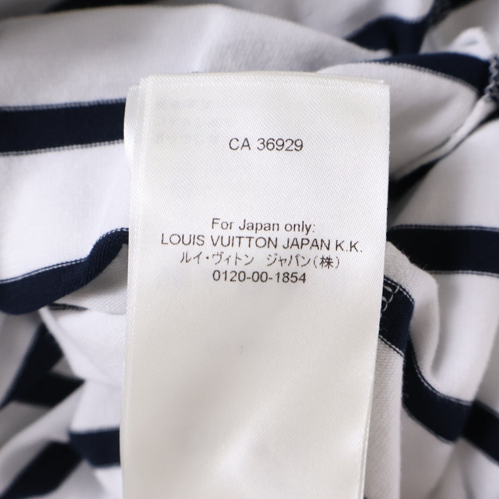 LOUIS VUITTON(ルイヴィトン) 24AW チェーン装飾マリンボーダーノースリーブ RW242WW MRQ レディース FRKP12 ホワイト/ネイビー