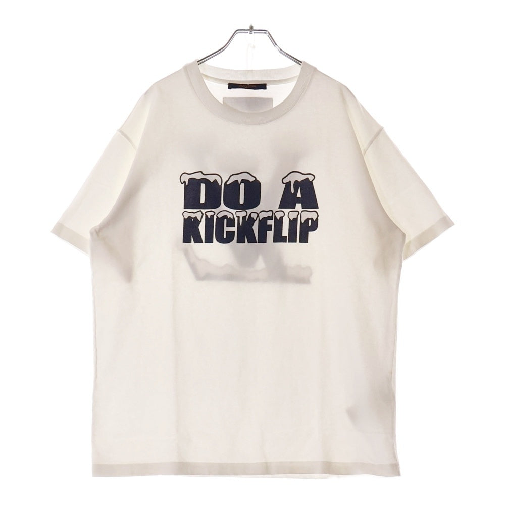 LOUIS VUITTON(ルイヴィトン) 22SS RM221 NPL HMY98W キックフリッププリントクルーネック半袖Tシャツ ホワイト