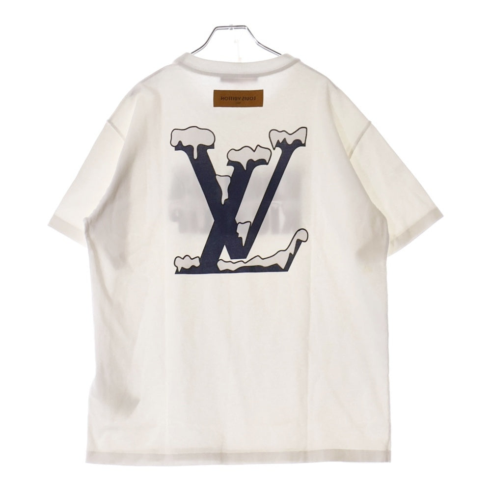 LOUIS VUITTON(ルイヴィトン) 22SS RM221 NPL HMY98W キックフリッププリントクルーネック半袖Tシャツ ホワイト