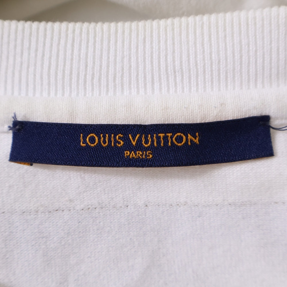 LOUIS VUITTON(ルイヴィトン) 22SS RM221 NPL HMY98W キックフリッププリントクルーネック半袖Tシャツ ホワイト