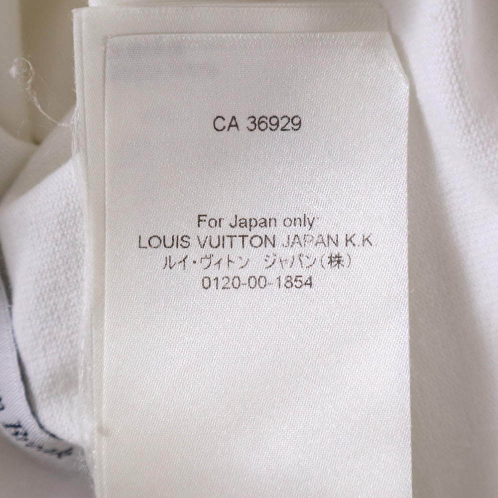 LOUIS VUITTON(ルイヴィトン) 22SS RM221 NPL HMY98W キックフリッププリントクルーネック半袖Tシャツ ホワイト