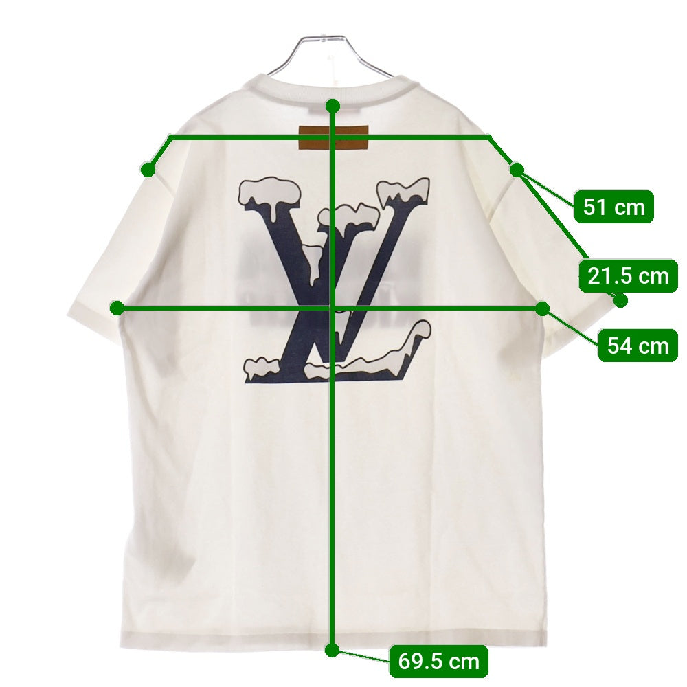 LOUIS VUITTON(ルイヴィトン) 22SS RM221 NPL HMY98W キックフリッププリントクルーネック半袖Tシャツ ホワイト