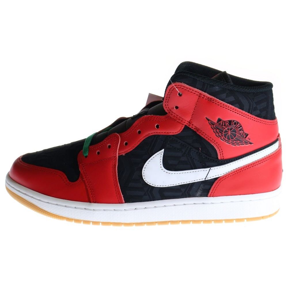 NIKE(ナイキ) AIR JORDAN 1 MID CHRISTMAS エアジョーダン1 ミッド クリスマス ミッドカットスニーカー DQ8417-006 ブラック/レッド US11/29.0cm