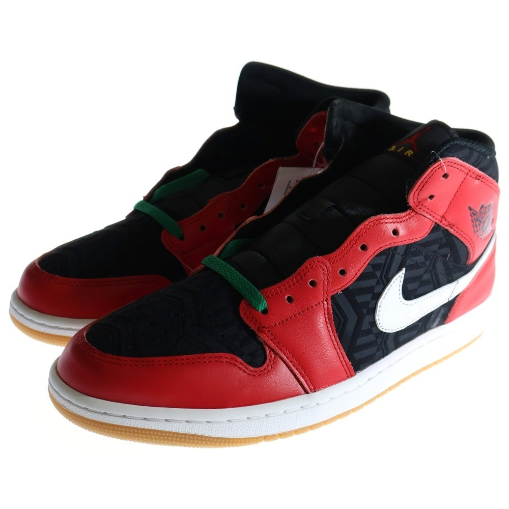 NIKE(ナイキ) AIR JORDAN 1 MID CHRISTMAS エアジョーダン1 ミッド クリスマス ミッドカットスニーカー DQ8417-006 ブラック/レッド US11/29.0cm