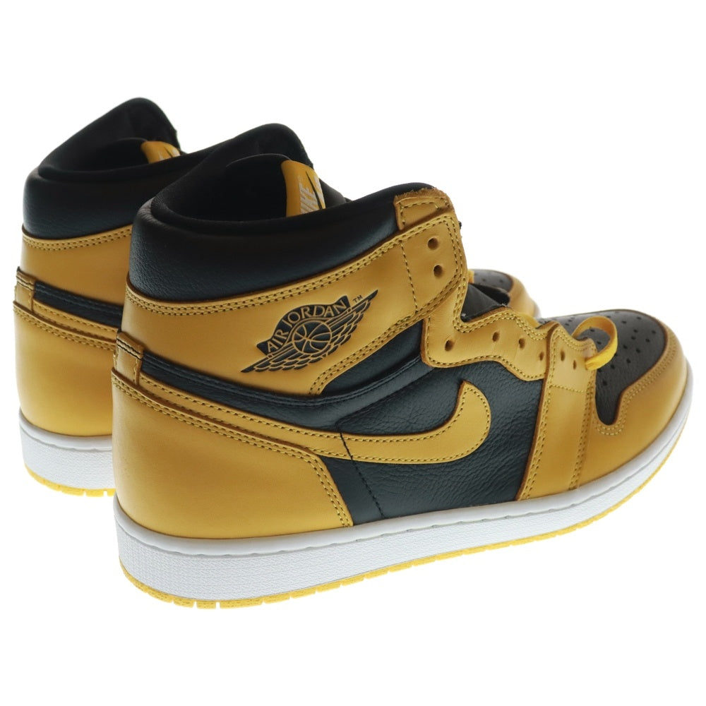 NIKE(ナイキ) AIR JORDAN1 RETRO HIGH OG POLLEN 555088-701 エアジョーダン 1 レトロ パラン ハイカットスニーカー ブラック/イエロー US11/29.0cm