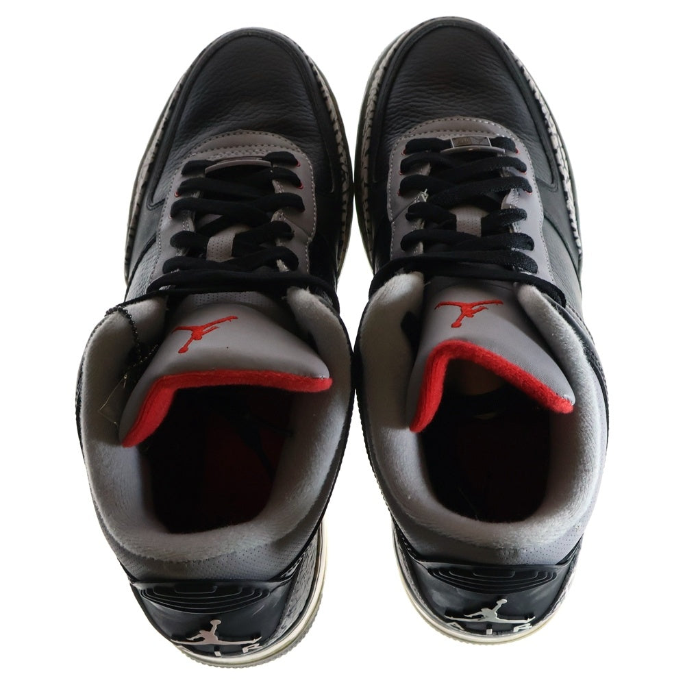 NIKE(ナイキ) 【観賞用2008年製】AIR JORDAN FUSION 3 エアジョーダン フュージョン3 ハイカットスニーカー 323626-061 ブラック US11/29.0cm