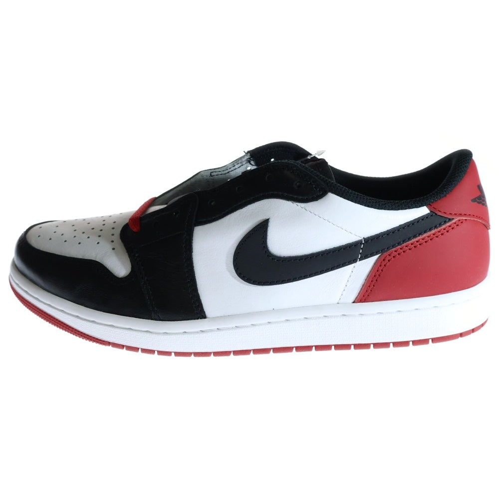 NIKE(ナイキ) AIR JORDAN 1 RETRO LOW OG BLACK TOE エアジョーダン1 ブラックトゥ レースアップ ローカットスニーカー CZ0790-106 ホワイト/ブラック/レッド US11/29.0cm