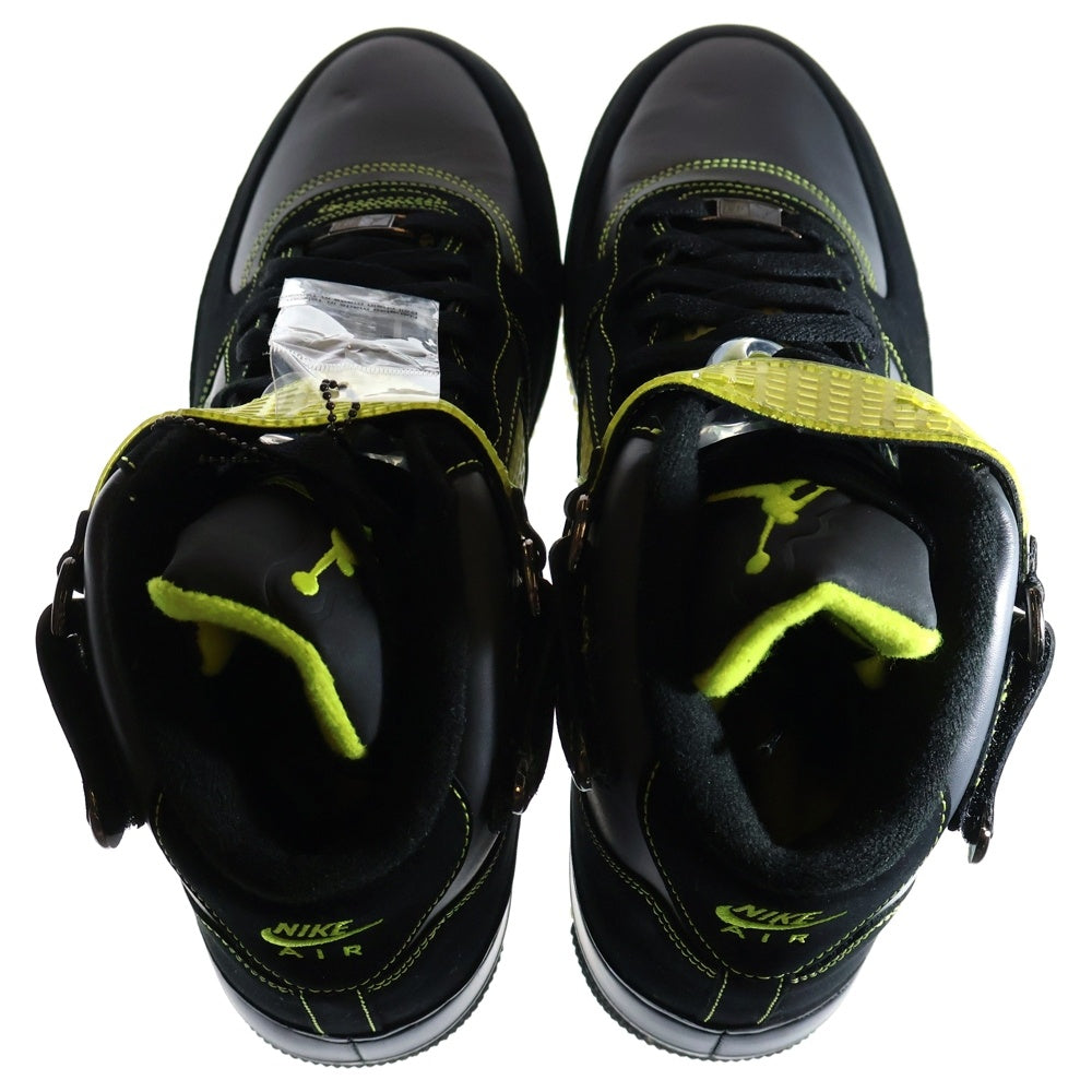 NIKE(ナイキ) 【観賞用2007年製】AIR JORDAN FUSION 5 LS エアジョーダン フュージョン ハイカットスニーカー 322882-031 ブラック/イエロー US11/29.0cm