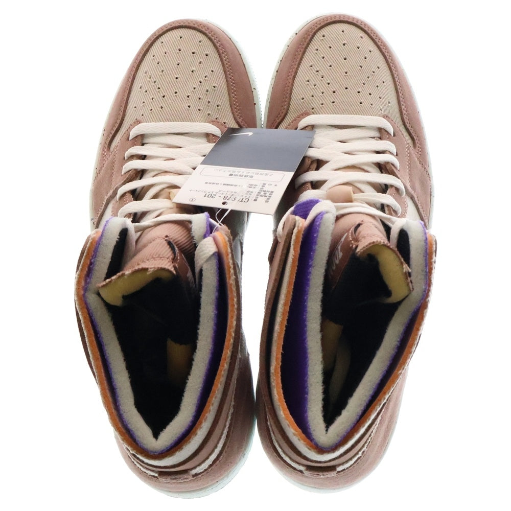 NIKE(ナイキ) WMNS AIR JORDAN 1 HIGH ZOOM Comfort ウィメンズ エアジョーダン1 ズーム コンフォート ハイカットスニーカー CT0978-201 ベージュ US11/29.0cm