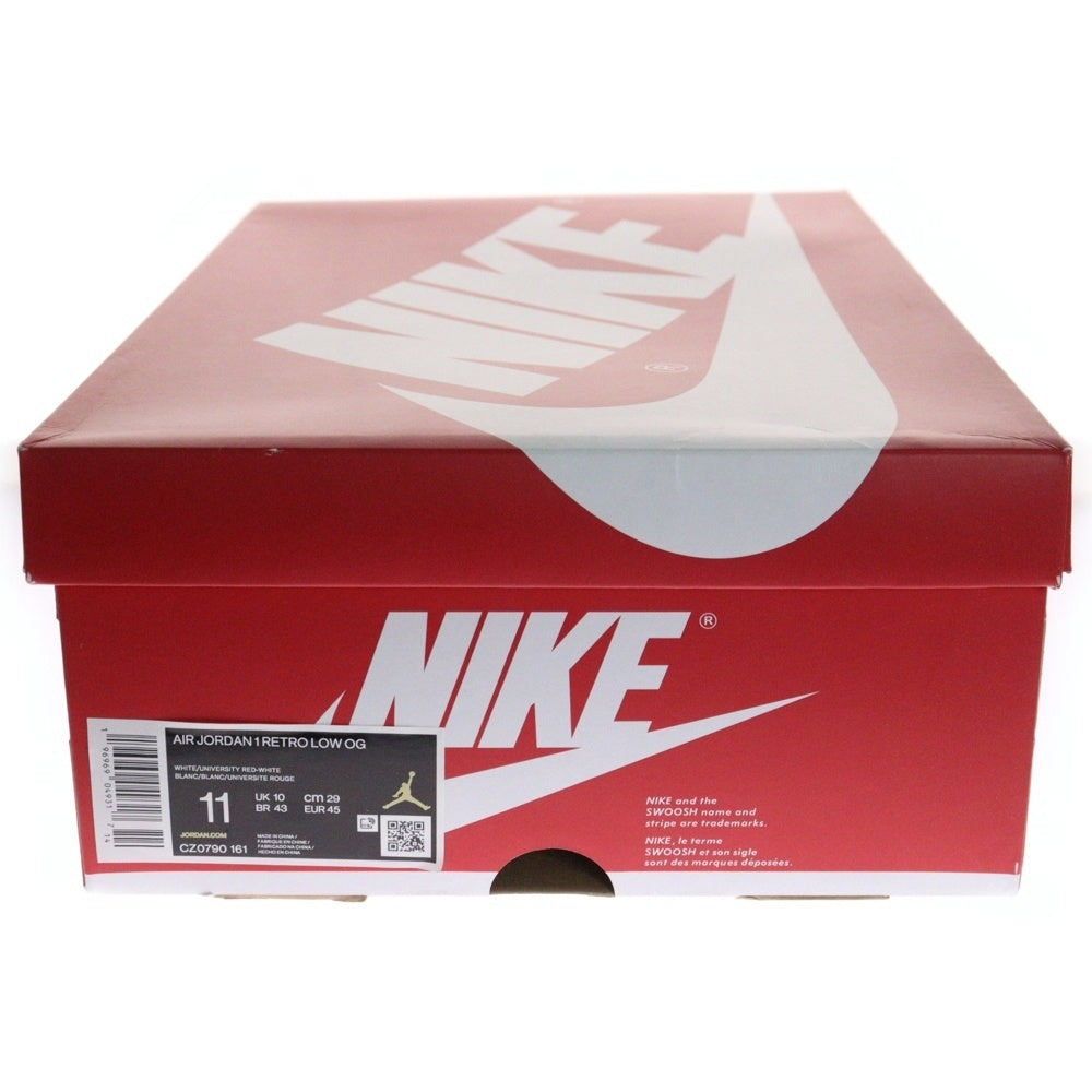 NIKE(ナイキ) AIR JORDAN 1 RETRO LOW エアジョーダン ローカットスニーカー CZ0790-161 ホワイト/レッド US11/29.0cm