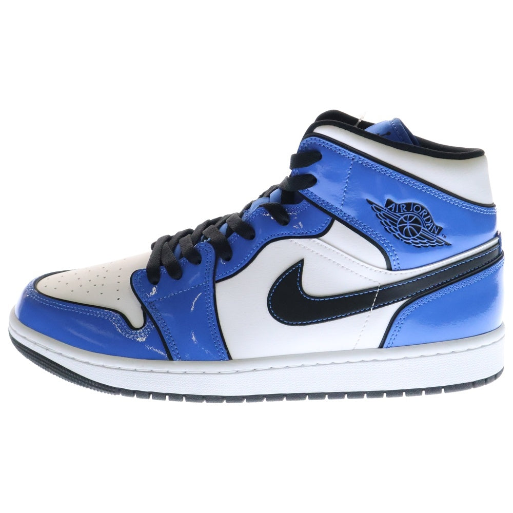 NIKE(ナイキ) AIR JORDAN 1 MID SIGNAL BLUE エアジョーダン1 ミッド SE シグナルブルー ミッドカットスニーカー DD6834-402 ブルー US11/29.0cm