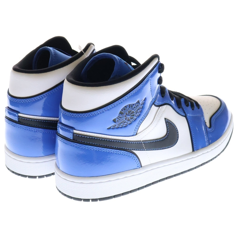 NIKE(ナイキ) AIR JORDAN 1 MID SIGNAL BLUE エアジョーダン1 ミッド SE シグナルブルー ミッドカットスニーカー DD6834-402 ブルー US11/29.0cm