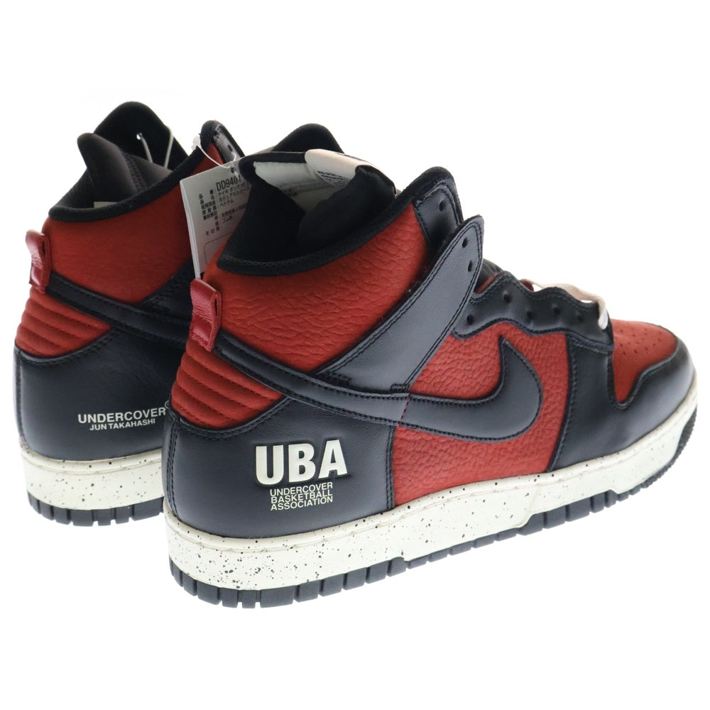NIKE(ナイキ) UNDERCOVER DUNK HIGH 1985 UBA DD9401-600 アンダーカバー ダンク ハイカットスニーカー ブラック/レッド US11/29.0cm