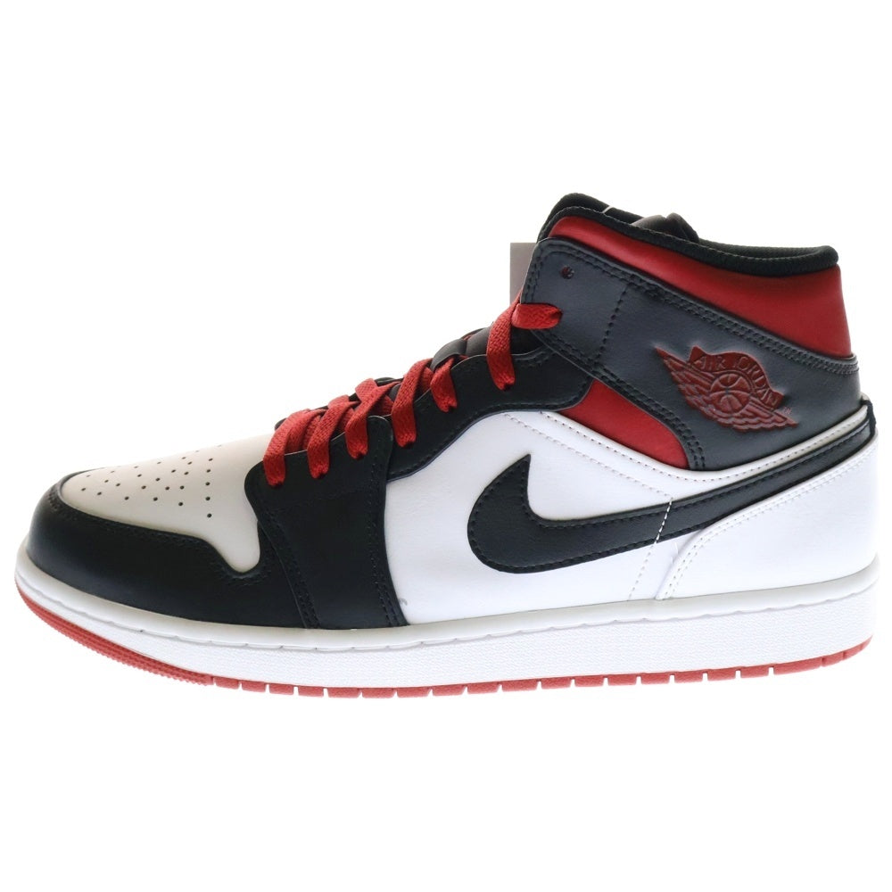 NIKE(ナイキ) AIR JORDAN 1 MID Gym Red エアジョーダン1 ジムレッド ミッドカットスニーカー DQ8426-106 ホワイト/ブラック/レッド US11/29.0cm