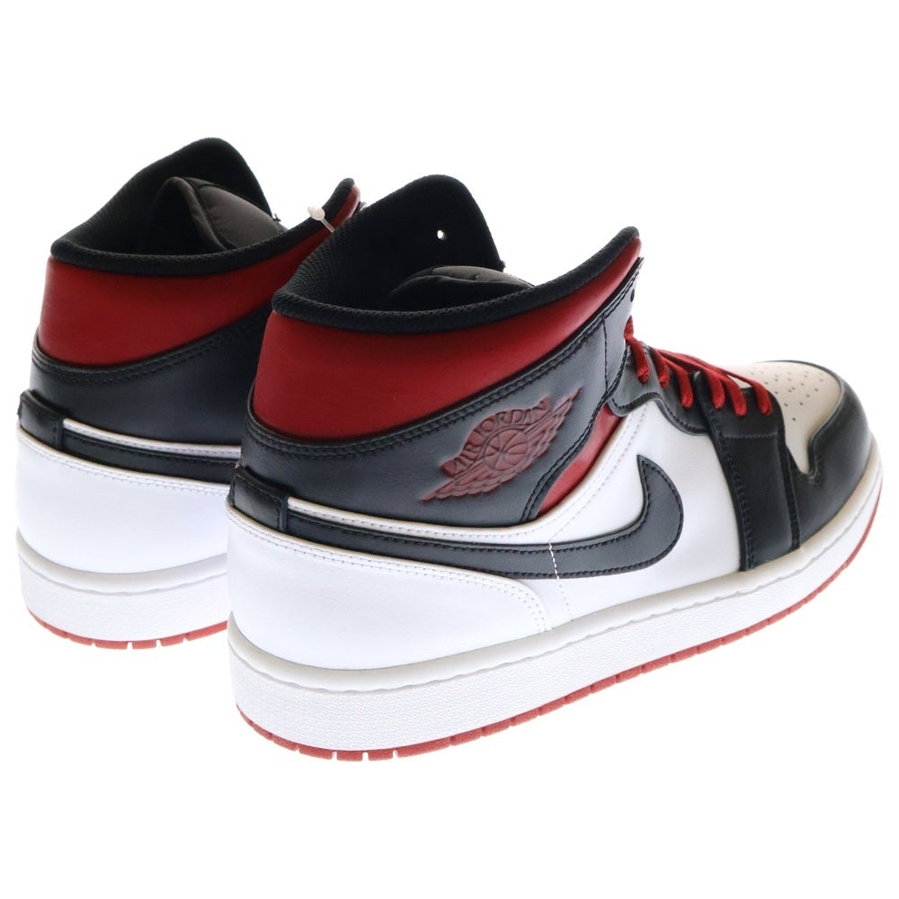 NIKE(ナイキ) AIR JORDAN 1 MID Gym Red エアジョーダン1 ジムレッド ミッドカットスニーカー DQ8426-106 ホワイト/ブラック/レッド US11/29.0cm